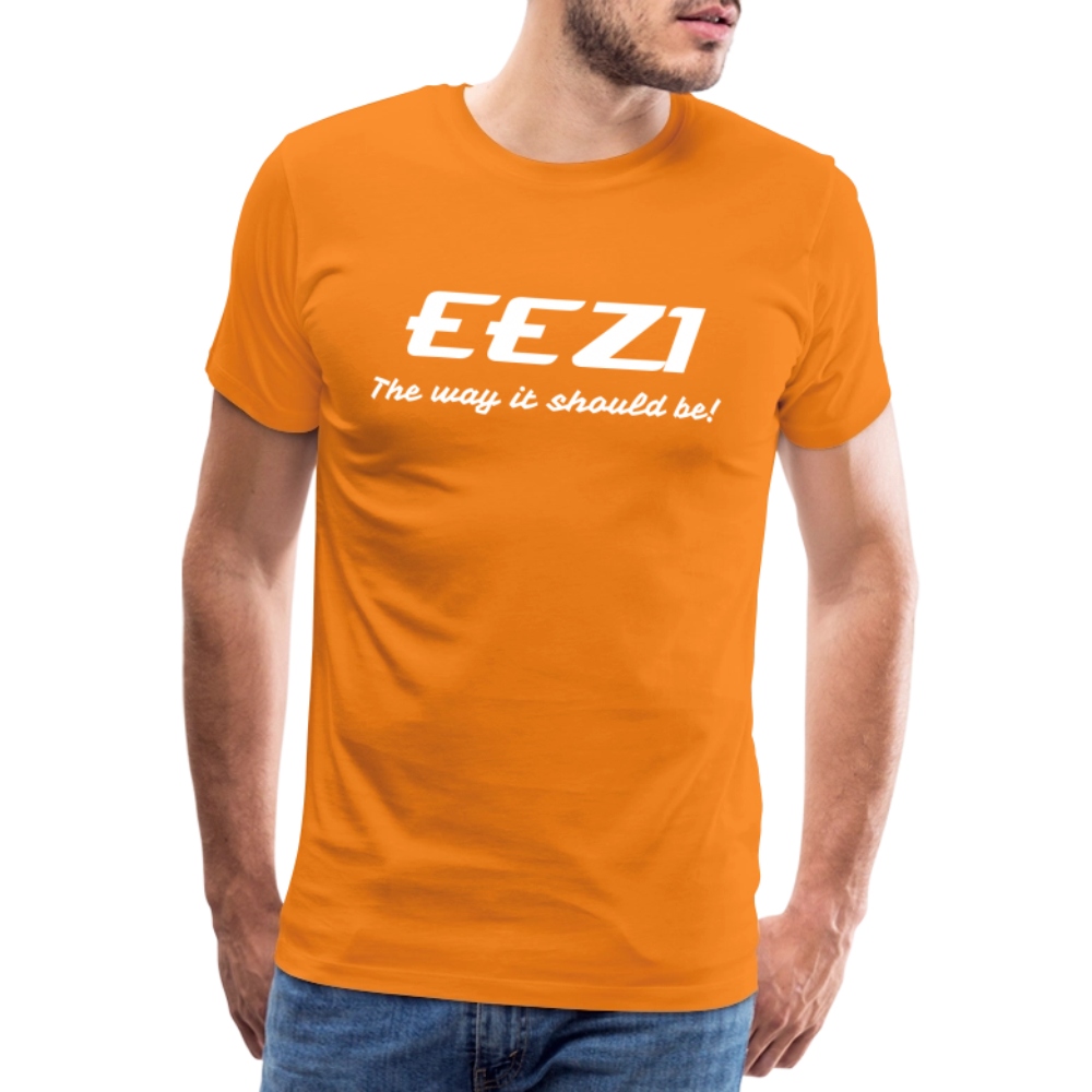 Men’s Premium T-Shirt-EEZI-The way it should be! - orange