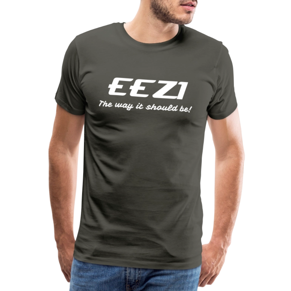 Men’s Premium T-Shirt-EEZI-The way it should be! - asphalt