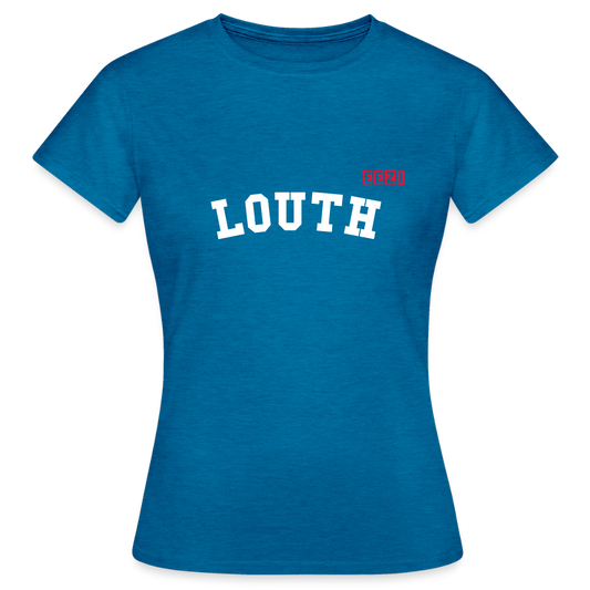 Women's T-Shirt Louth Ireland Ladies Tee - antique blue sapphire heather