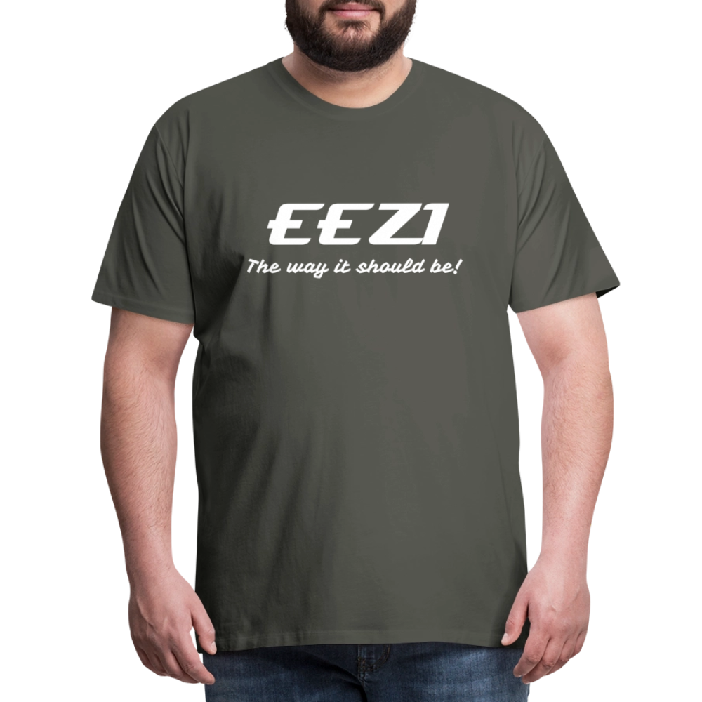Men’s Premium T-Shirt-EEZI-The way it should be! - asphalt