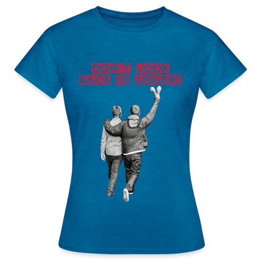 EEZI  DONT LOOM BACK WOMENS T-Shirt - antique blue sapphire heather