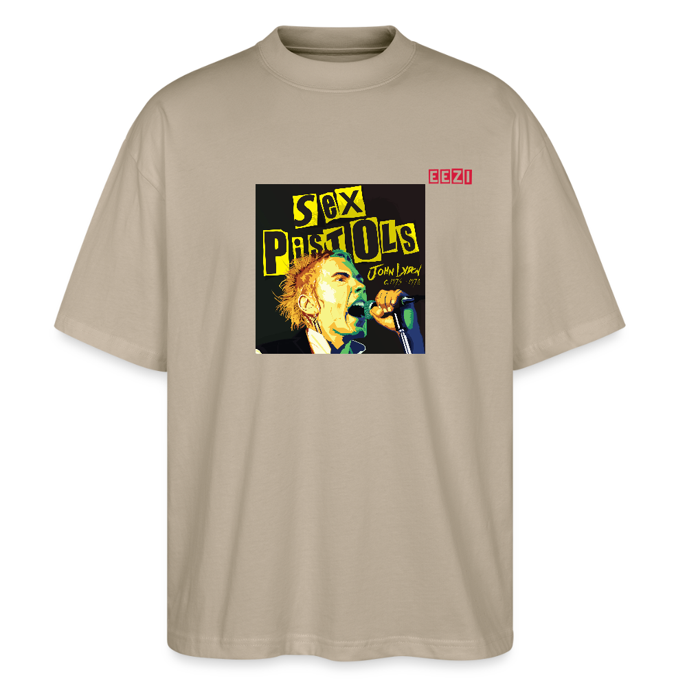 Stanley/Stella Oversized Unisex Organic T-shirt Blaster sex pistols - stone