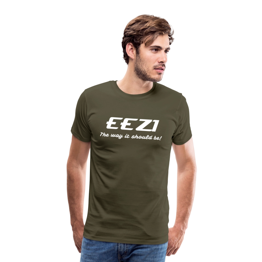 Men’s Premium T-Shirt-EEZI-The way it should be! - khaki