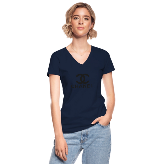 Women’s Premium T-Shirt CC EEZI BLACK GLITTER - navy