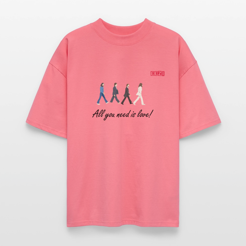 Stanley/Stella Oversized Unisex Organic T-shirt Blaster BEATLES - pink joy 