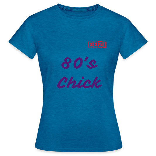 EEZI 80's chick Stanley/Stella CRAFTER Unisex T-Shirt - antique blue sapphire heather