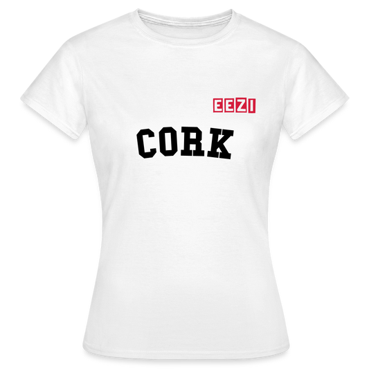 Women's T-Shirt Ladies CORK Ireland tee - white