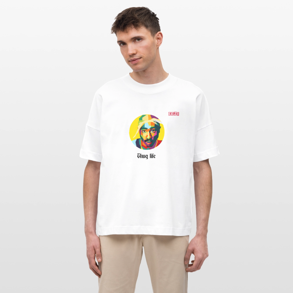 Stanley/Stella Oversized Unisex Organic T-shirt Blaster TUPAC - white