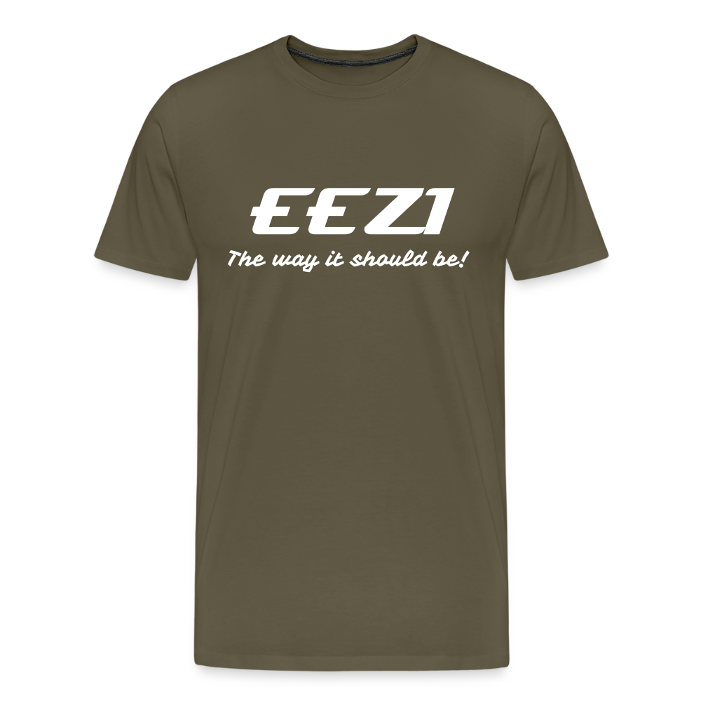 Men’s Premium T-Shirt-EEZI-The way it should be! - khaki