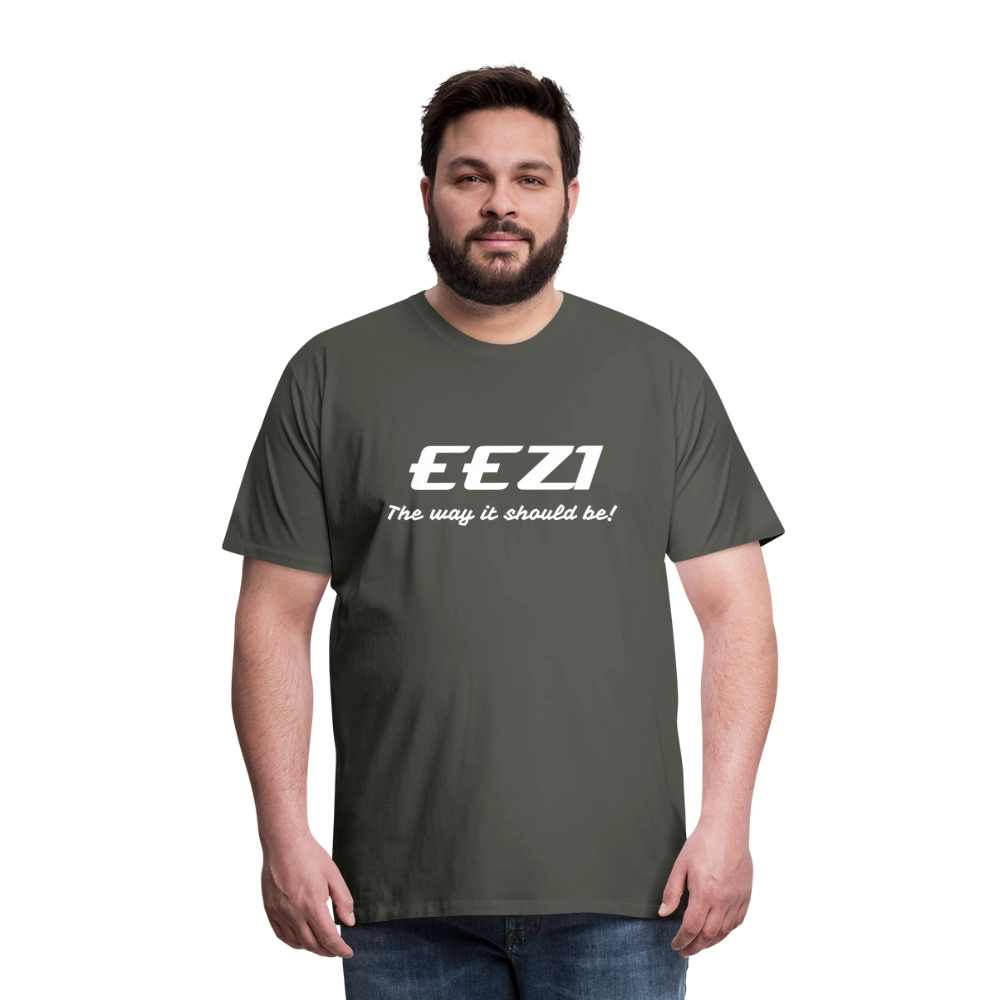 Men’s Premium T-Shirt-EEZI-The way it should be! - asphalt