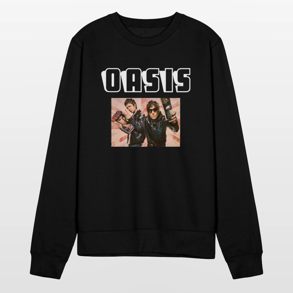 Unisex Sweatshirt Oasis Britpop - black