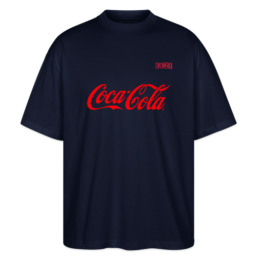EEZI Cola Oversized Unisex Organic T-shirt - navy
