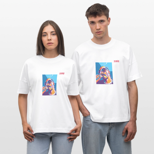 Stanley/Stella Oversized Unisex Organic T-shirt Blaster Snoop - white