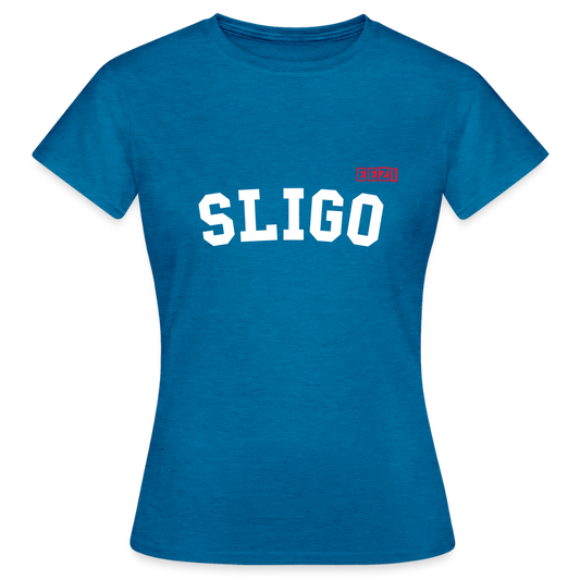 Women's T-Shirt Sligo Ireland Ladies Tee - antique blue sapphire heather