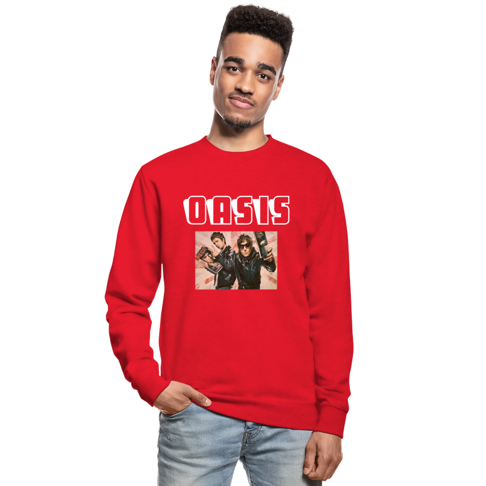 Unisex Sweatshirt Oasis Britpop - red