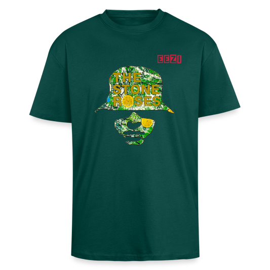 EEZI  Stone Roses Oversized T-Shirt - hunter green