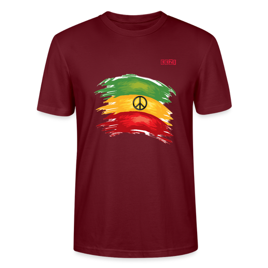 EEZI-RASTA FLAG Stanley/Stella CRAFTER Unisex T-Shirt - burgundy