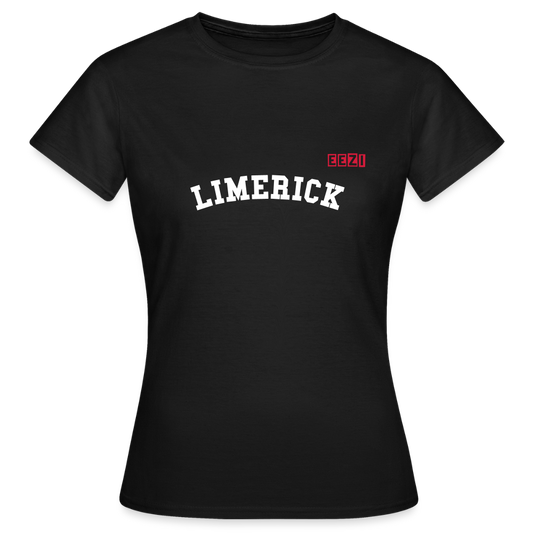 Women's T-Shirt Limerick Ireland Ladies Tee - black