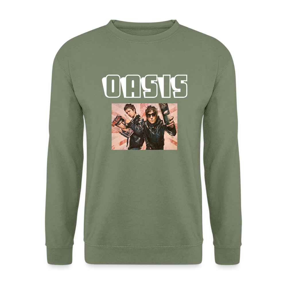 Unisex Sweatshirt Oasis Britpop - army green