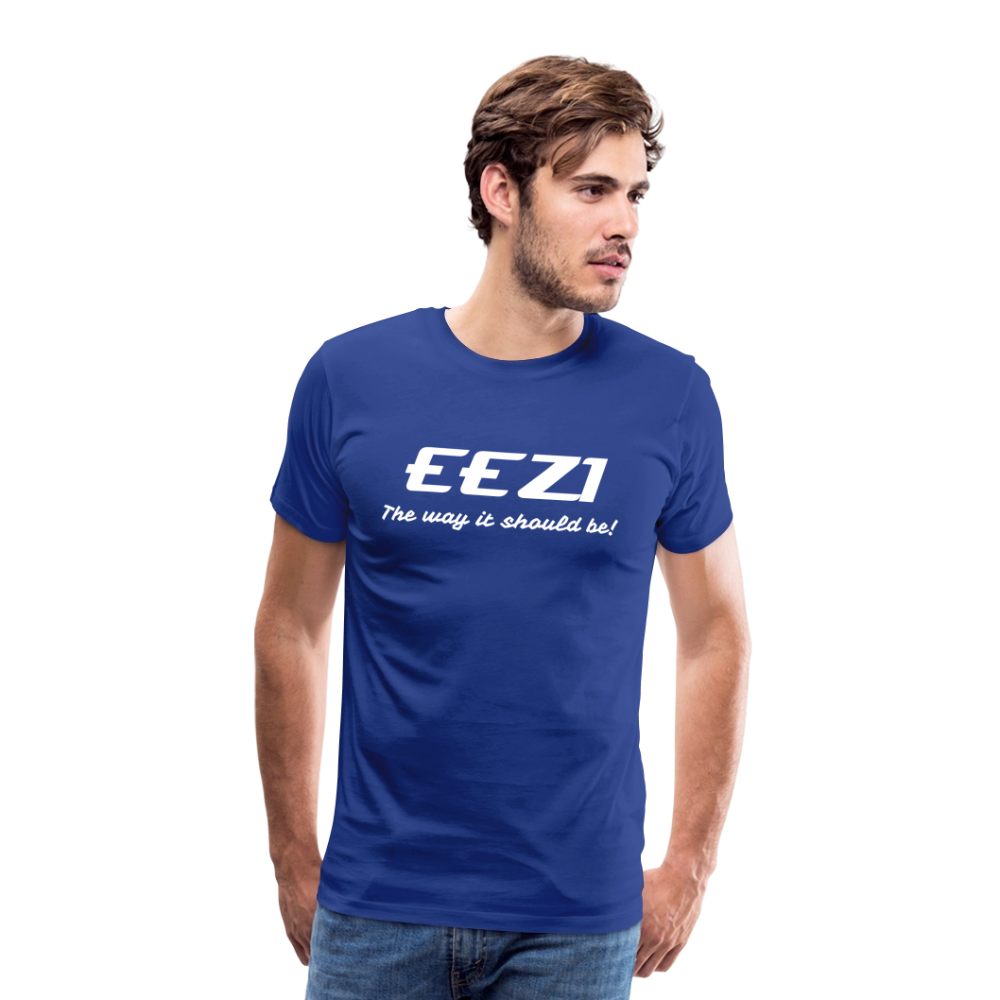 Men’s Premium T-Shirt-EEZI-The way it should be! - royal blue