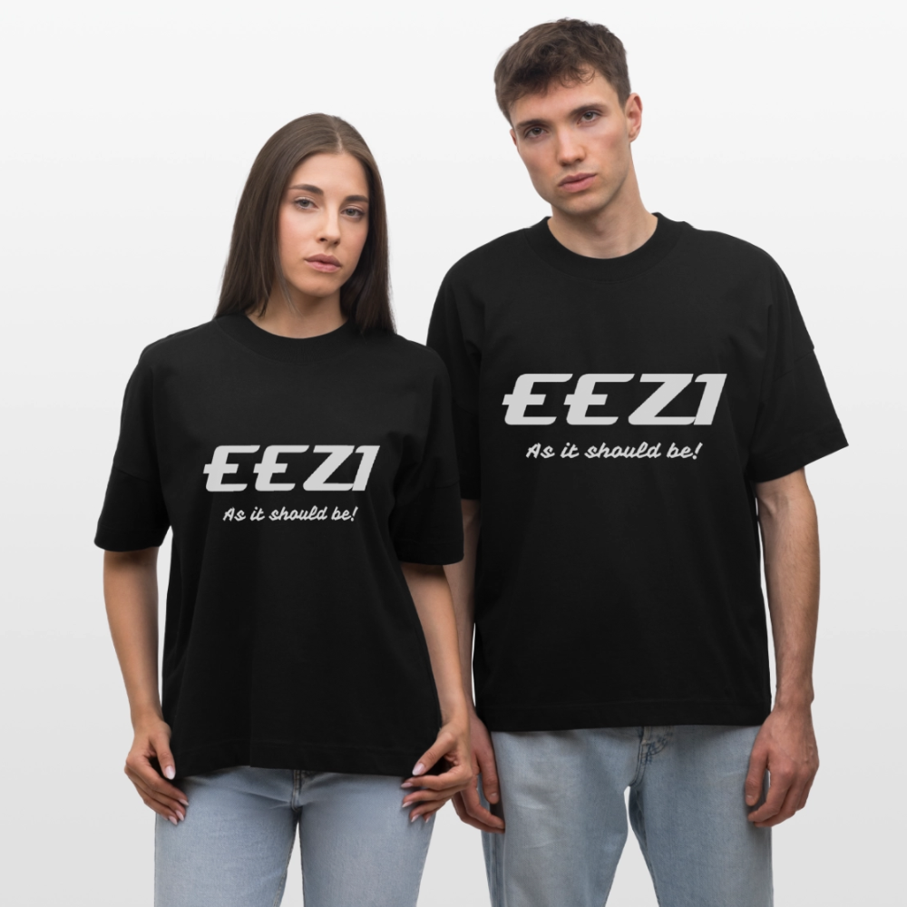 Stanley/Stella Oversized Unisex Organic T-shirt Blaster-EEZI-The way it should be! - black