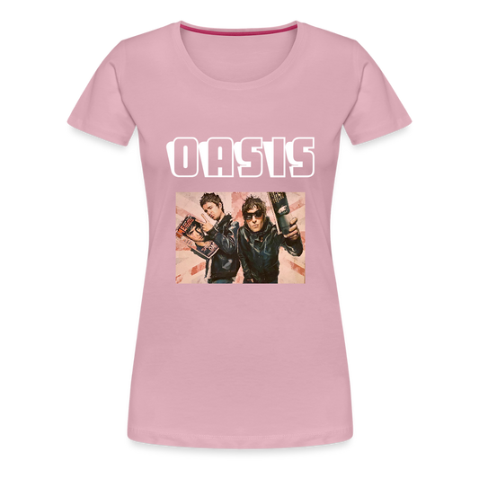 Women’s Premium T-Shirt Oasis Britpop - rose shadow