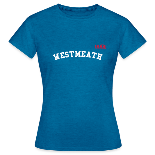Women's T-Shirt Westmeath Ireland Ladies Tee - antique blue sapphire heather