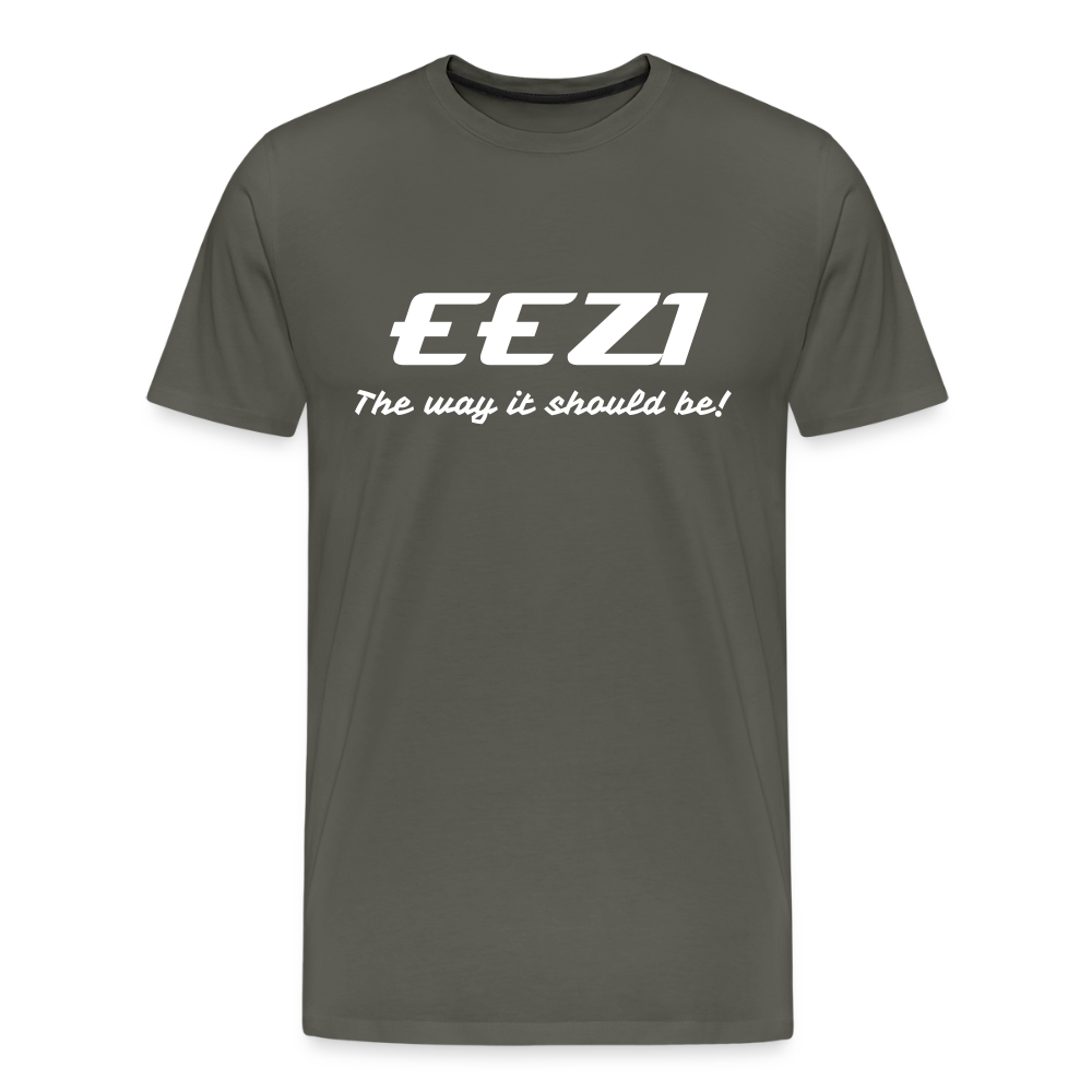 Men’s Premium T-Shirt-EEZI-The way it should be! - asphalt