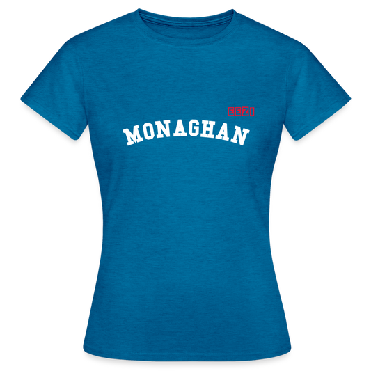 Women's T-Shirt Monaghan Ireland Ladies Tee - antique blue sapphire heather