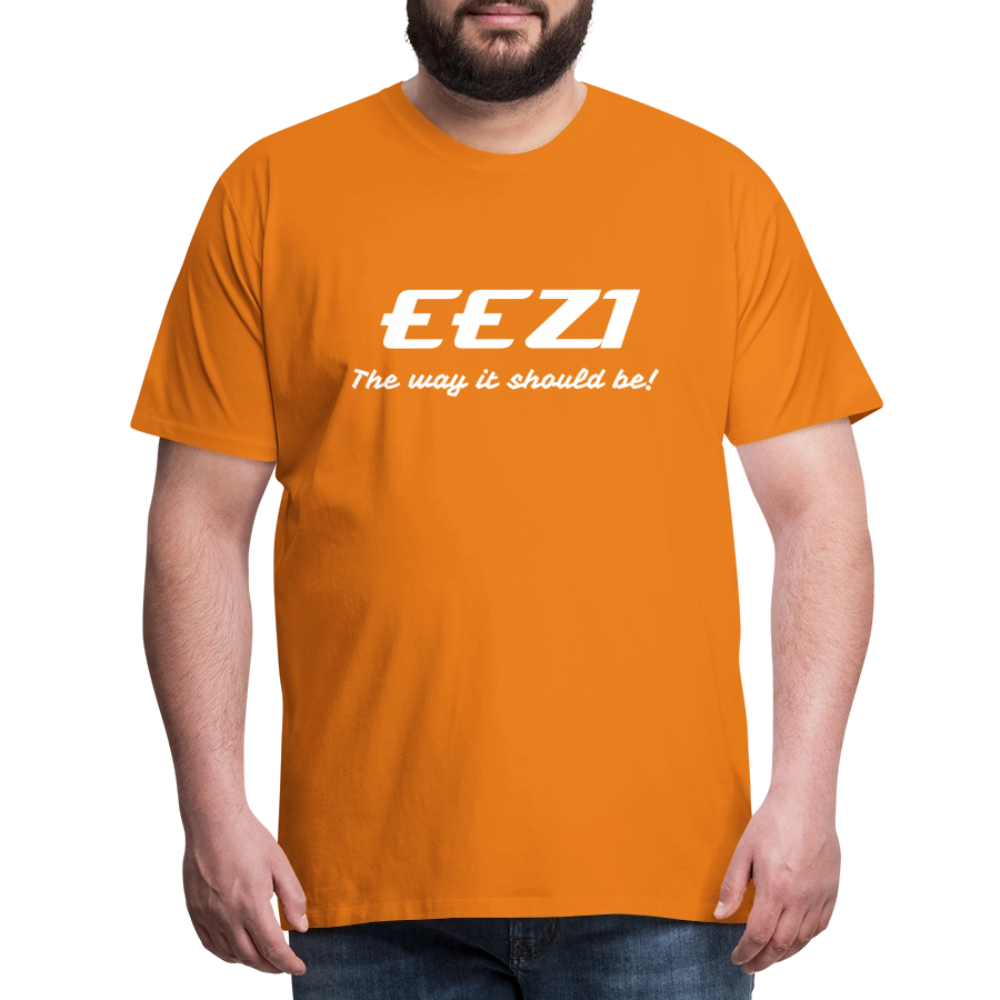 Men’s Premium T-Shirt-EEZI-The way it should be! - orange