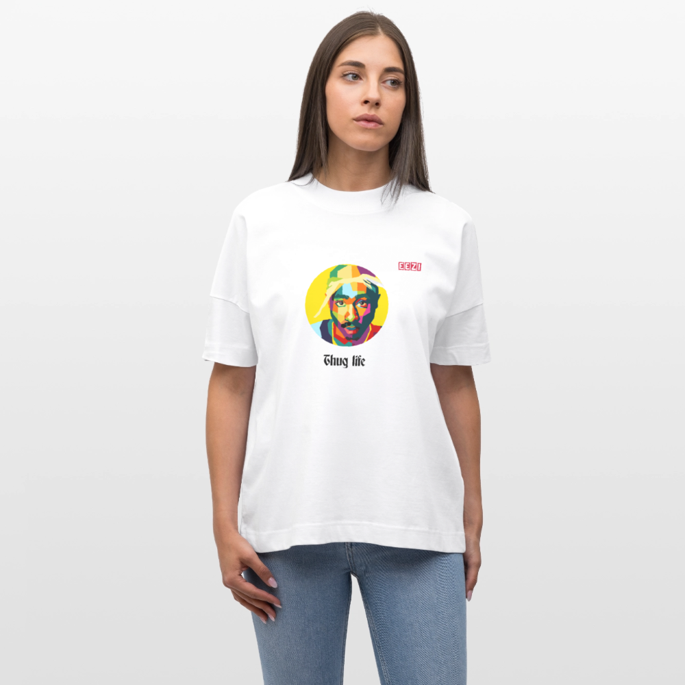 Stanley/Stella Oversized Unisex Organic T-shirt Blaster TUPAC - white